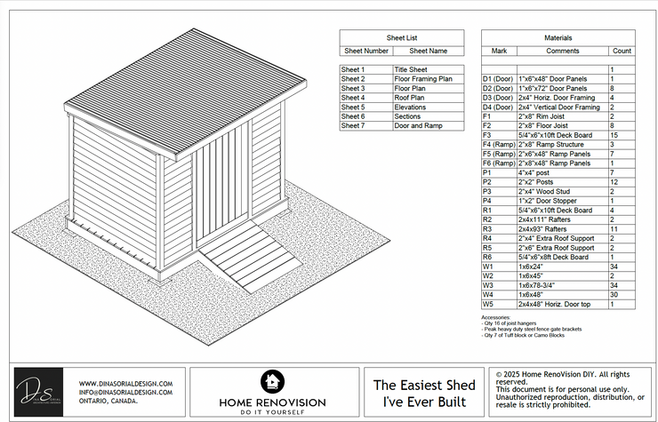 DIY Shed Plans by Home RenoVision DIY – Step by Step for Beginners